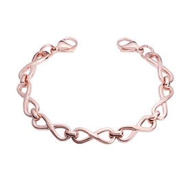 Medical Alert ID Rose Gold Stainless Forever Link Replacement Bracelet (6)