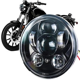Eagle Lights 5 3/4" Black LED Headlight for Yamaha XVS650, Bolt, Raider, Road Star, Stryker Models