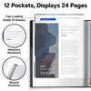 Dunwell Presentation Binder 12-Pocket, Displays 24 Pages, 8.5x11 Portfolio Binder