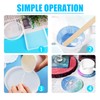 SWoob Resin Coaster Mould 10pcs Coaster Mould for Resin Square