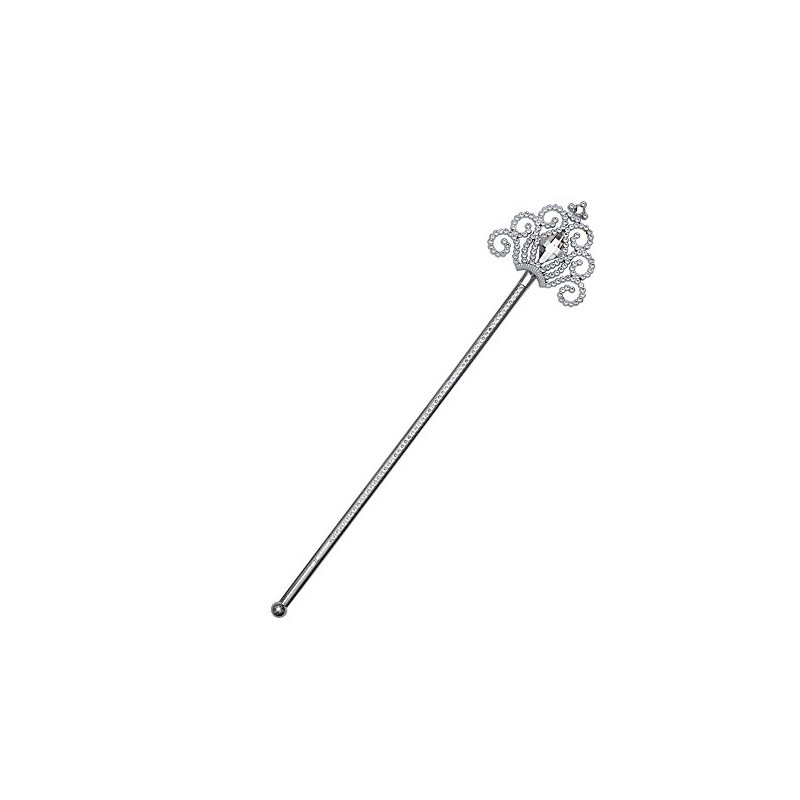 Bristol Novelty BA2130 Silver Wand with Stones | for Women