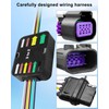 TIKSCIENCE 4-Pin Trailer Wiring Harness Kit Replace 56478 Fit for