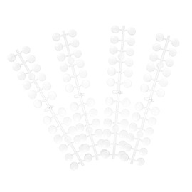 Healeved 5sets Nail Color Display Board Transparent Manicure Tips for Nail Art Practice and Collection Boards Each Display Tips for Salons and Enthusiasts