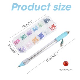 Diamond Embroidery Pen Kit, Painting Drill Point Tools & About 1000 Rhinestones Set, Multifunction Crystal Manual Applicator Accessories for Beginners Adults, DIY 5D Cross Stitch Nail Art Fix Crafting