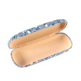 Eyeglass Case, Hard Shell Eye Glasses Case Protector Box Holder Fabrics Floral Case Hard Storage Box