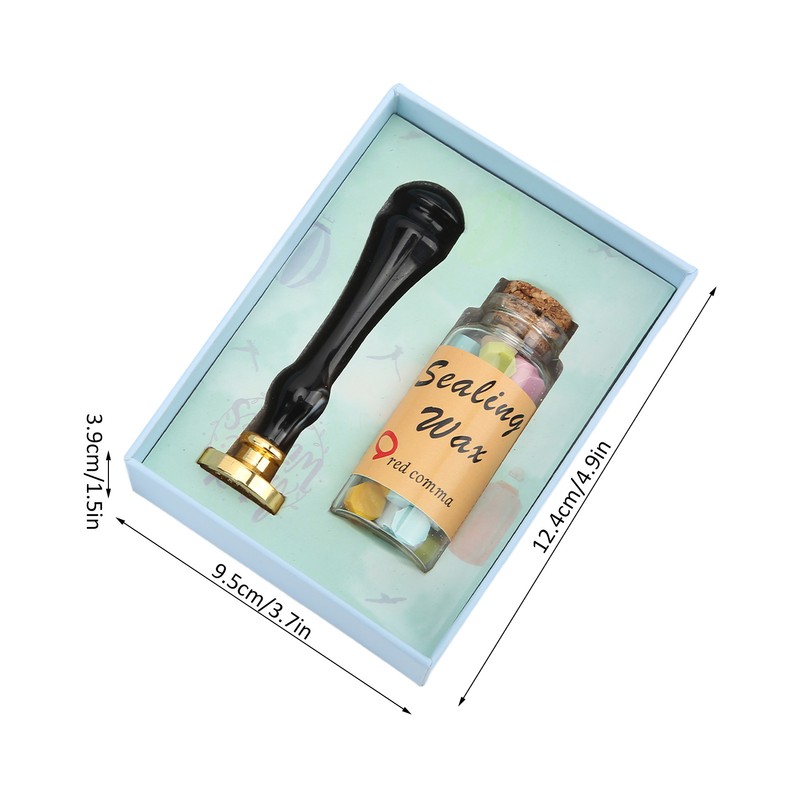 Wax Sealing Stamp Set Clear Pattern Anti Rust Exquisite Packaging