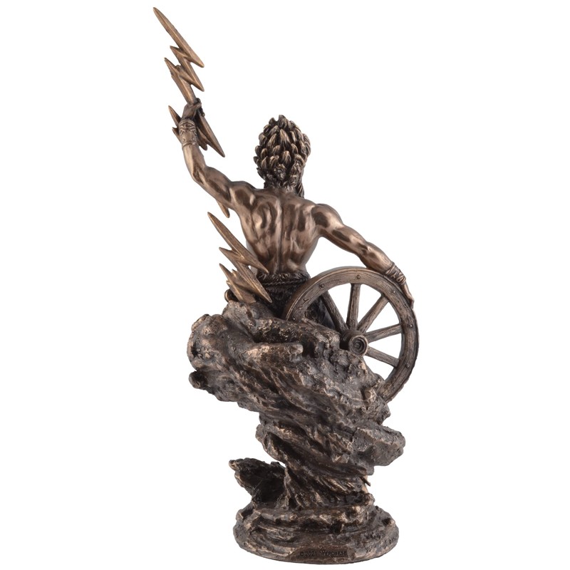 Taranis Celtic God of Thunder - with Lightning and Wagon