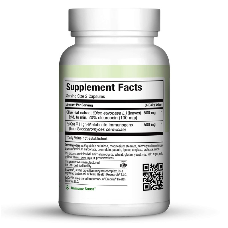 Epicor Power by Maxi Health: EpiCor with Olive Leaf Extract