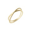 Gold&Dear 14KGP Arte Twin Line Ring White Gold / 골드앤디어