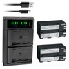 Kastar 2-Pack BP-930G Battery and LTD2 USB Charger Compatible with