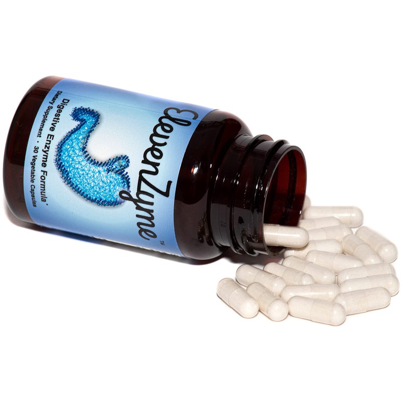 ElevenZyme - Natural Digestive Enzyme Supplement - Non-GMO, Vegan