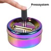HA Rotary Ashtray Rainbow Shiny 9 cm 133 g