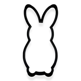 Easter Bunny Cookie Cutter | Easy-to-Push 3D-Printed Rabbit Shape for Easter Baking, Fondant, and Crafts | Cute Spring Cookie Cutter for Holiday Treats