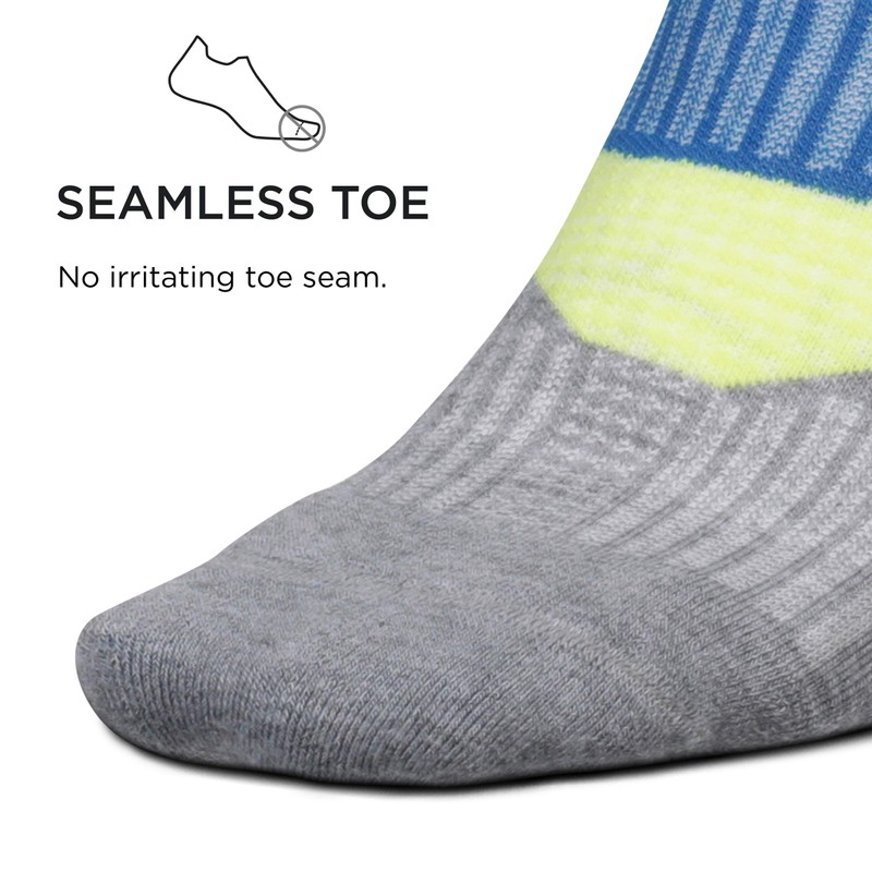 Feetures Elite Max Cushion No-Show Tab Unisex Running Socks, Summer
