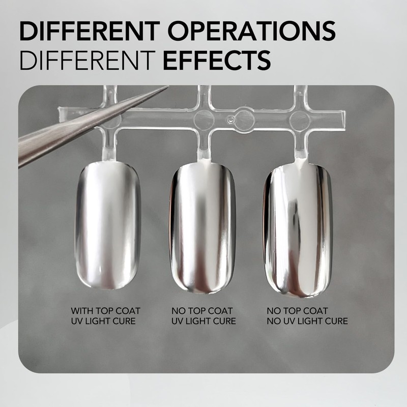GAOY Metallic Silver Gel Nail Polish Art Liner, 8ml 3D