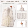 HonGien 2 pcs Sisal Soap Bag Natural Organic Sisal Soap