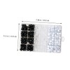 Minkissy Hair Beads Set 240pcs Black Transparent Braiding Beads Metal