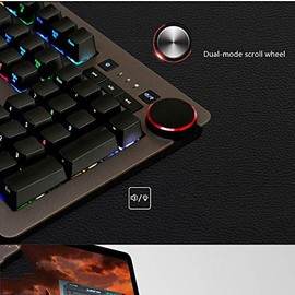 Teclado mecánico Eje Verde Eje Negro Eje de Té RGB Cable para Computadora Gaming Teclado Esports Player Teclado mecánico Teclado (Color Negro Eje...  
