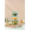 ZGYYLEAD Glass container with lid, 2-piece set, each package contains