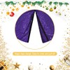PartyDelight Sequin Christmas Tree Skirt 70" Purple