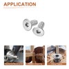DTGN M10-1.5 x 25mm Flat Head Socket Cap Screws, 10