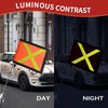 6 Pcs 18" x 18" Safety Flags for Truck with
