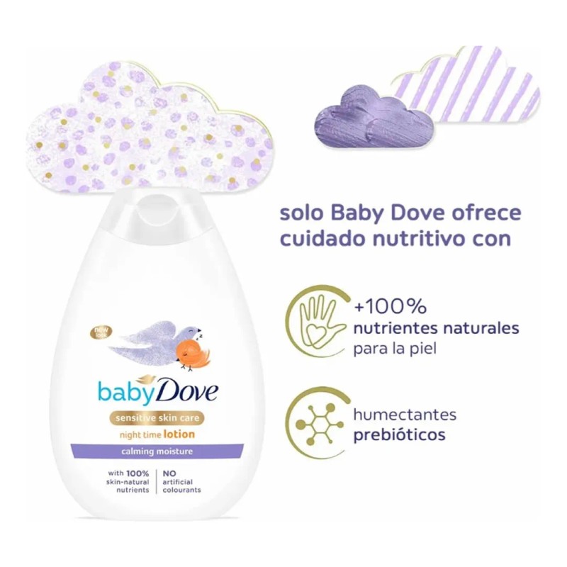 Baby Dove Loción Calmante Hidratante De Noche 400ml