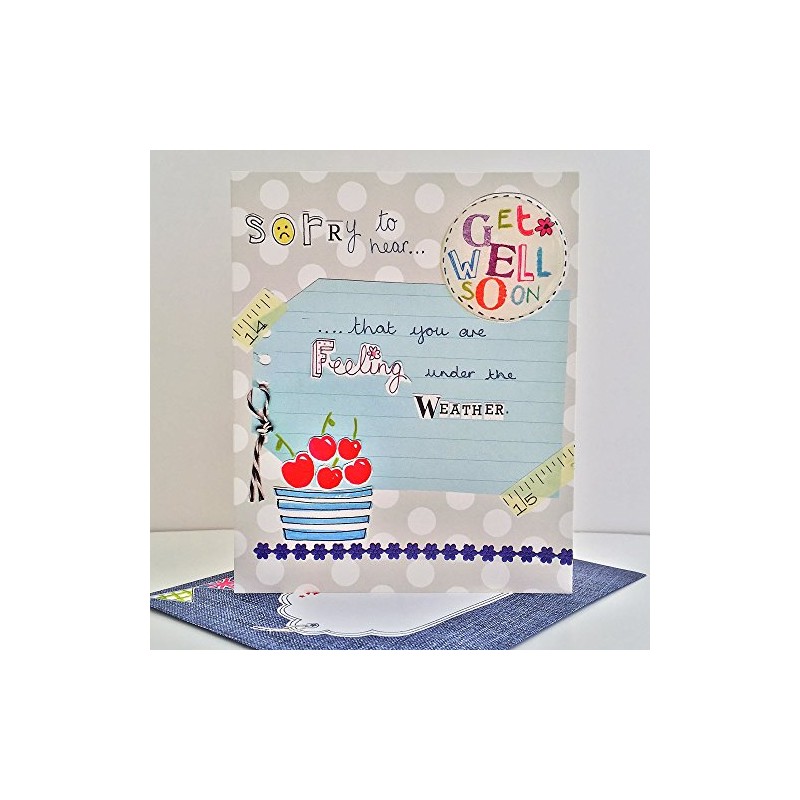 Paper Salad Get Well Soon Card