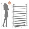 LANTEFUL 10 Tiers Shoe Rack 50 Pairs Large Capacity Tall