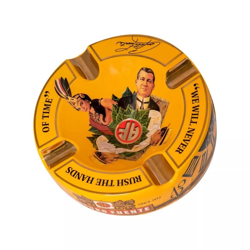 Arturo Fuente Ceramic Cigar Ashtray - OXO - Yellow