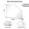 Vesici 2 Pcs Clear Acrylic Sink Splash Guard Freestanding Panel