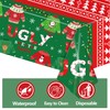 BCCSNNM 3Pcs Christmas Ugly Sweater Tablecloths,Christmas Plastic Tablecloth Disposable Rectangle
