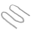 1 Yard 3 Rows Rhinestone Chain Round Glittering Rhinestone White