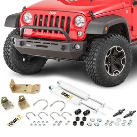 Quadratec Dual Steering Stabilizer - Fits Jeep Wrangler JK & Unlimited 4-Door 2007-2018 - Built to Original Specifications - Plug & Play Replacement