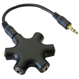 Keepdrum ADA067 5-Way Headphone Splitter 3.5 mm Splitter Y Adapter