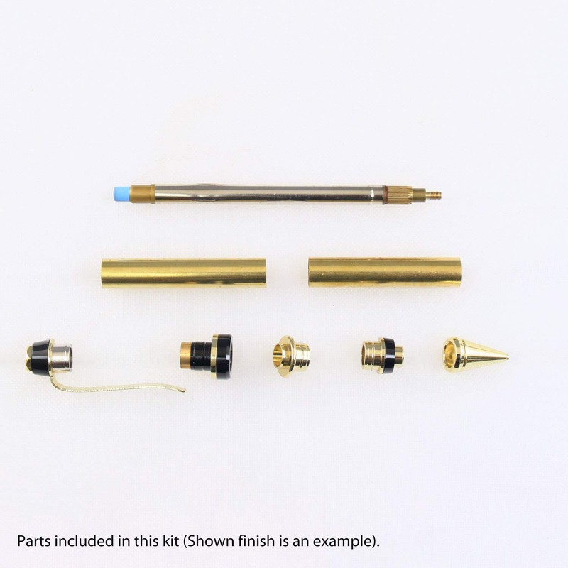 Legacy Woodturning, Cigar Pencil Kit, Gold Finish, Wood Turning Project