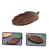 STOBAZA Bamboo Leaf Coaster Heat Insulation Pad Decorative Bamboo Holder