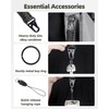 Uniclife Paracord Lanyard with Carabiner Lanyard & Key Ring Band
