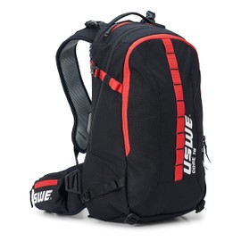USWE Core Backpack, a High End Daypack for Enduro, Dirtbike, Moto, Black (25L USWE Red)