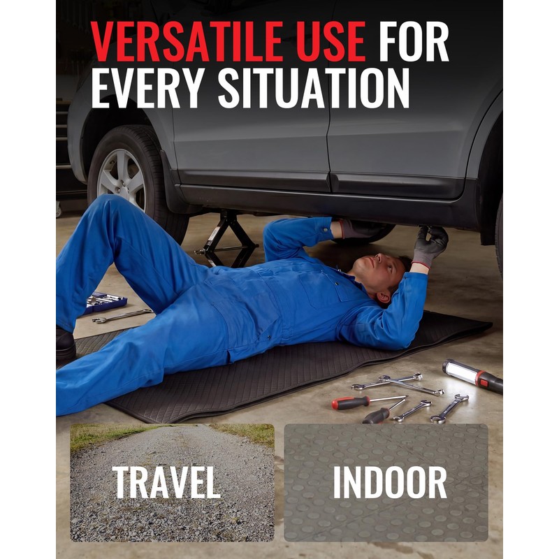 Magic Creeper Rolling Mat, 60" x 28" Portable Under Car