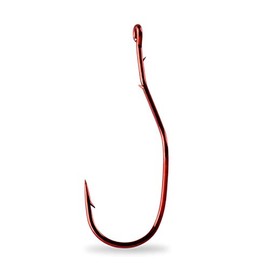Mustad Slow Death Aberdeen - Gancho para Muerte Lenta, vástago doblado Especial, Color Rojo 6