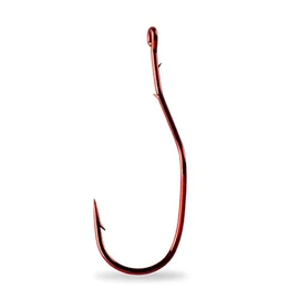 Mustad Slow Death Aberdeen - Gancho para Muerte Lenta, vástago doblado Especial, Color Rojo 6