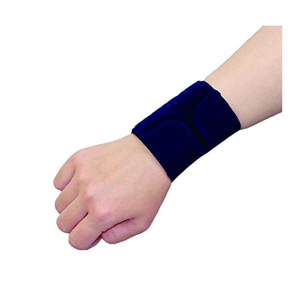 竹虎 手関節固定バンド(手首サポーター) ソフラウルファー リスト ネイビー XLサイズ 手首廻り16~24cm 抗菌加工済 左右兼用