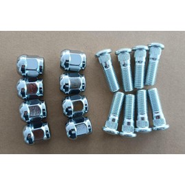 WANTONE RACING Front Rear Wheel Studs Bolt 90113-SM1-005 & Lug Nut 90307-MCA-000 Replacement for 2019-2024 Honda Pioneer 700 1000 Talon 1000X 1000R UTV