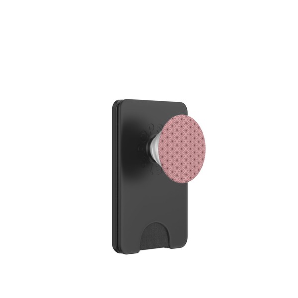Wagara Traditional Japanese pattern design - ASANOHA Pink PopSockets PopWallet