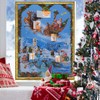 Advent Calendar Santa in Sleigh Paper Advent Calendar 26.5 x