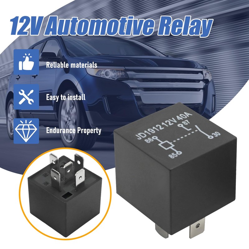 Vkinman 2Pcs F0AB-14B192-AA 40A 12VDC 5-Pin Automotive Relay, Replacement for
