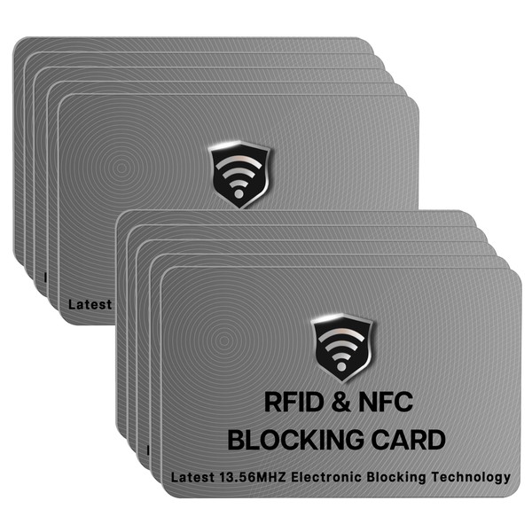 SaiTech IT 10 Pack RFID Blocking Cards, One Card Protects