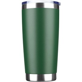 Generic 20oz Stainless Steel Insulated Car Cup with Spillproof Lid - Keep Your Drink Hot or Cold on the Go (Military Green), X00012