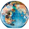 Unique Art 4.3" (110 mm) Diameter Gemstone Globe Paperweight Paper